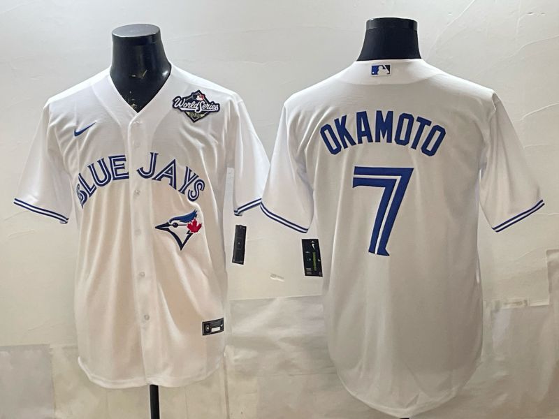 Men 2026 Toronto Blue Jays #7 Okamoto White Game Nike MLB Jersey style 005